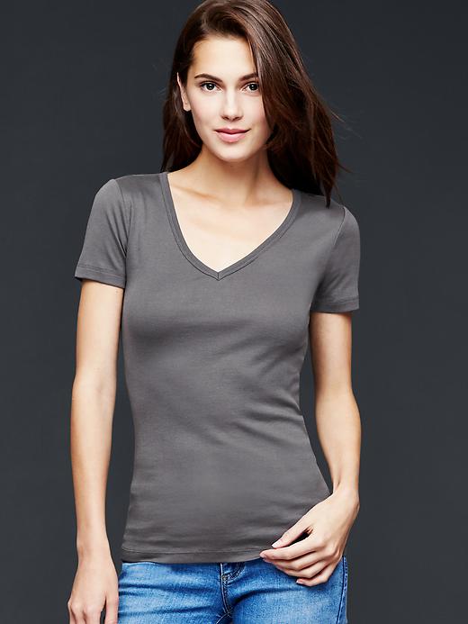 View large product image 1 of 1. Modern V-neck tee