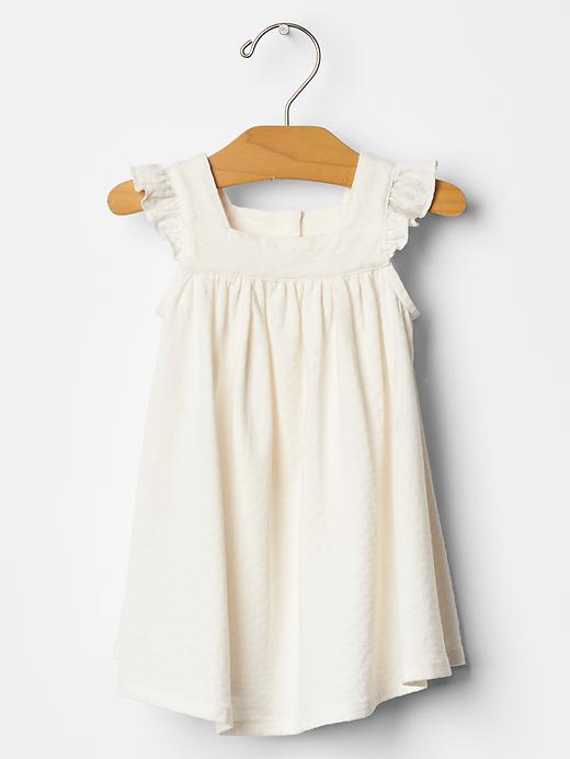 Image number 1 showing, Organic pointelle flutter dress
