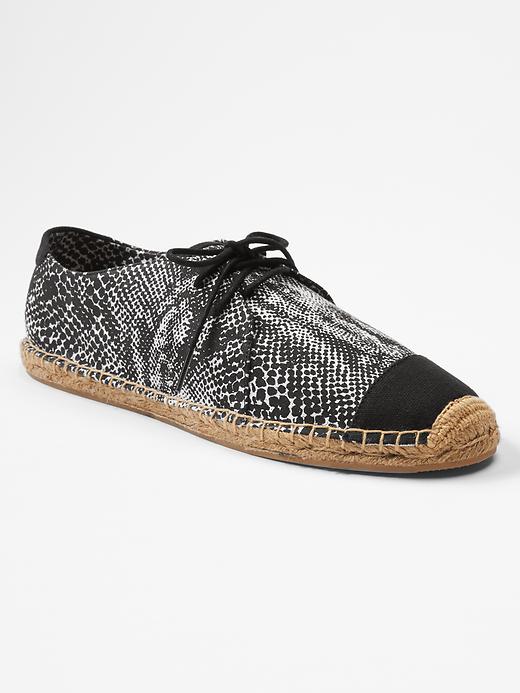 View large product image 1 of 1. Lace-up espadrilles