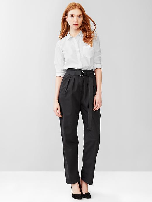 Image number 8 showing, Paperbag-waist pants