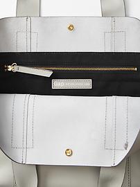 View large product image 3 of 3. Leather tote crossbody