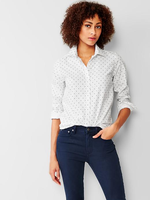 Image number 10 showing, Fitted boyfriend oxford shirt