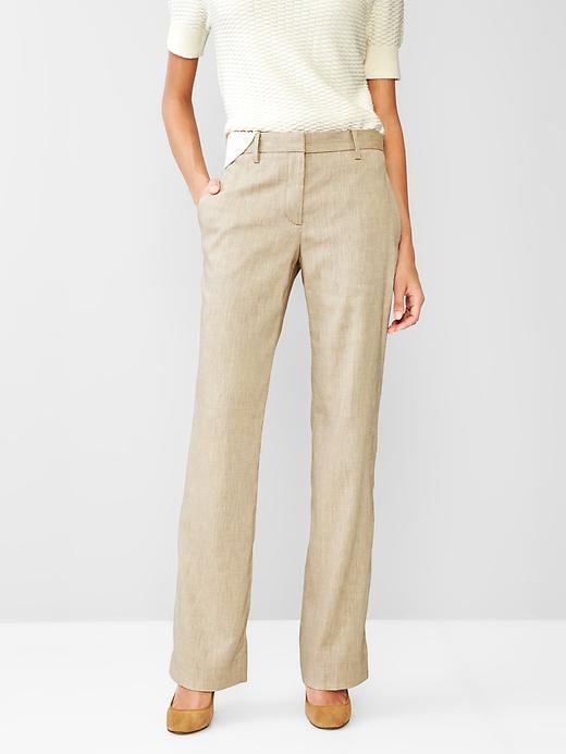 View large product image 1 of 1. Linen perfect trouser pants
