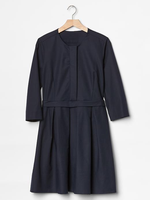 Image number 6 showing, Three-quarter sleeve pleated dress