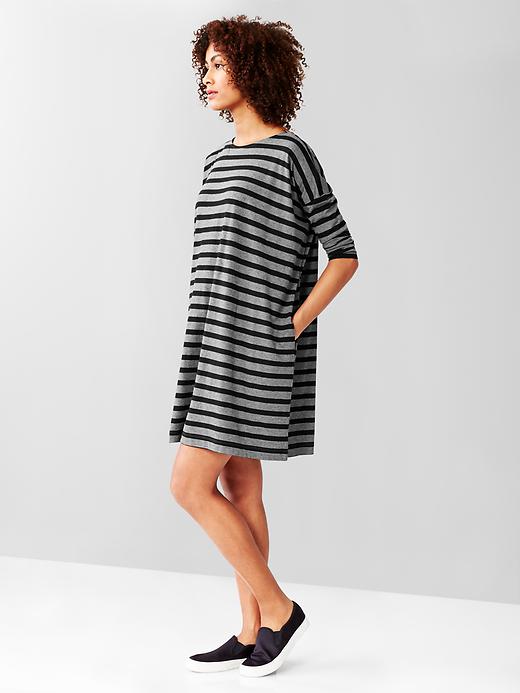 Image number 9 showing, Stripe relaxed t-shirt dress