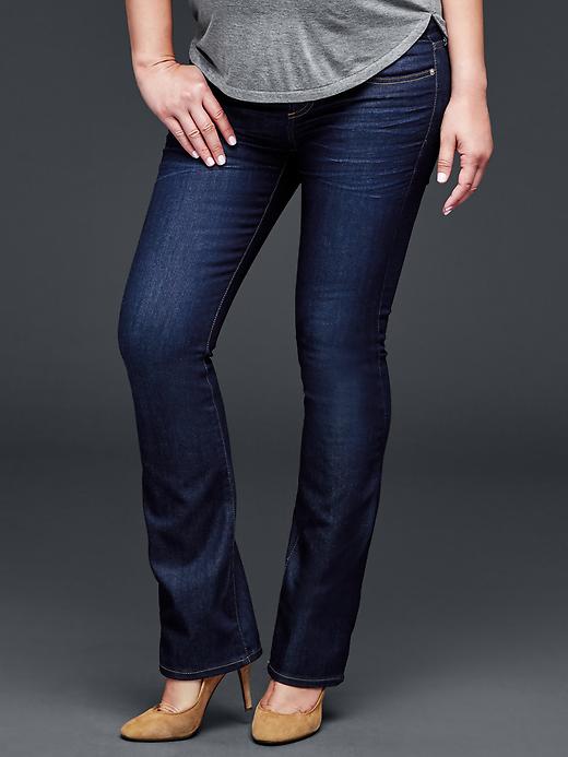 Image number 1 showing, Maternity demi panel perfect boot jeans