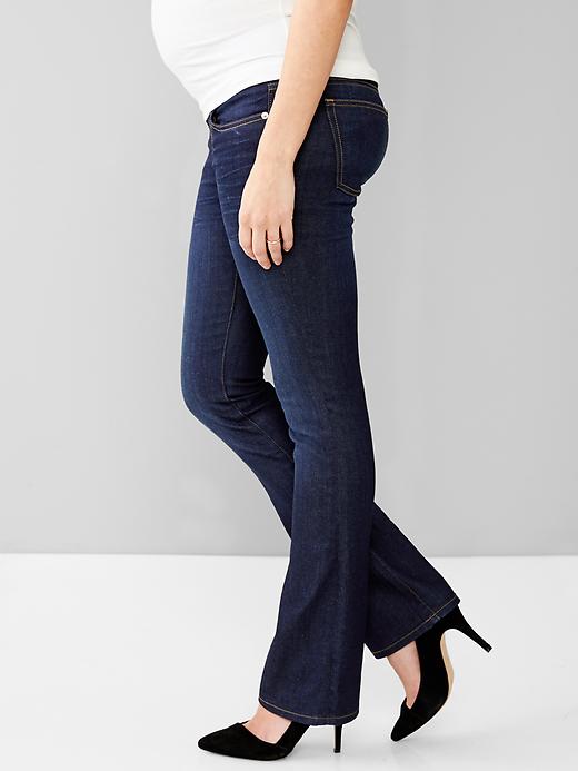 Image number 3 showing, Maternity demi panel perfect boot jeans