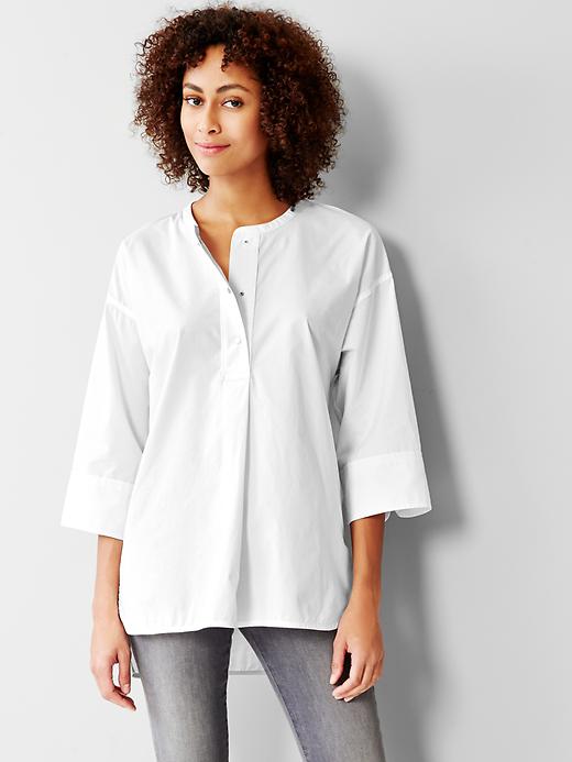 Image number 1 showing, Wide-sleeve popover tunic