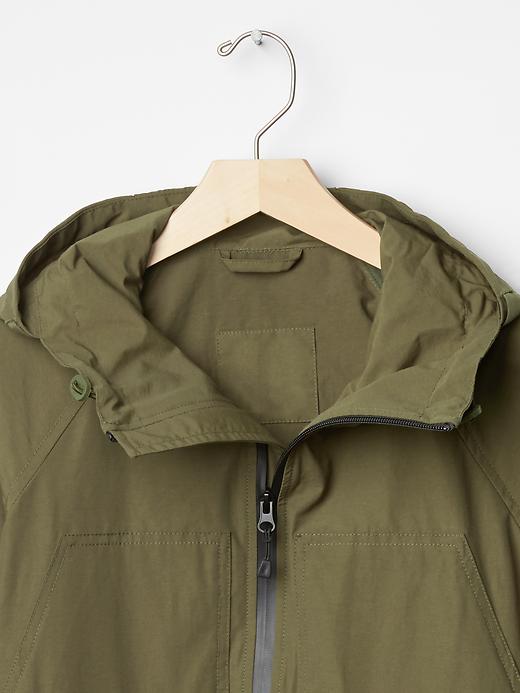 Image number 8 showing, Water-resistant hooded jacket