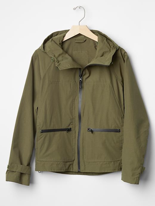 Image number 6 showing, Water-resistant hooded jacket