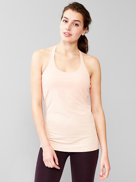 View large product image 1 of 1. GapFit loop-strap tank with shelf bra