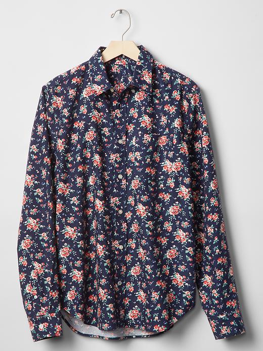Image number 2 showing, Floral print oxford shirt