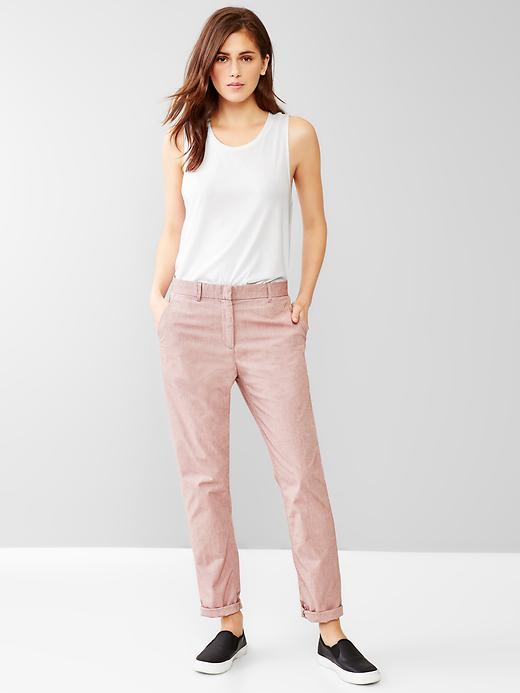 Image number 5 showing, NEW!  Broken-in straight chambray pants