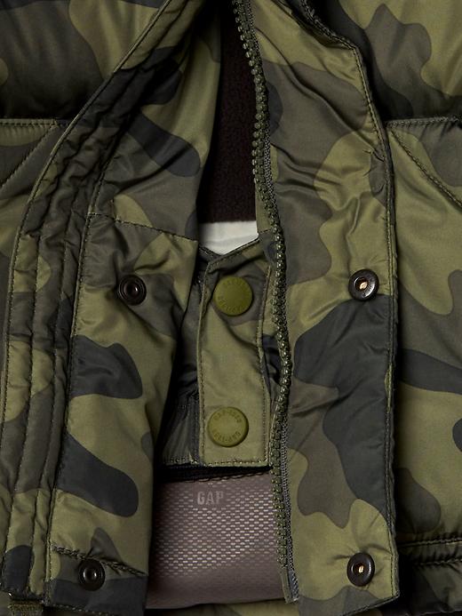 Image number 3 showing, Warmest down camo puffer jacket
