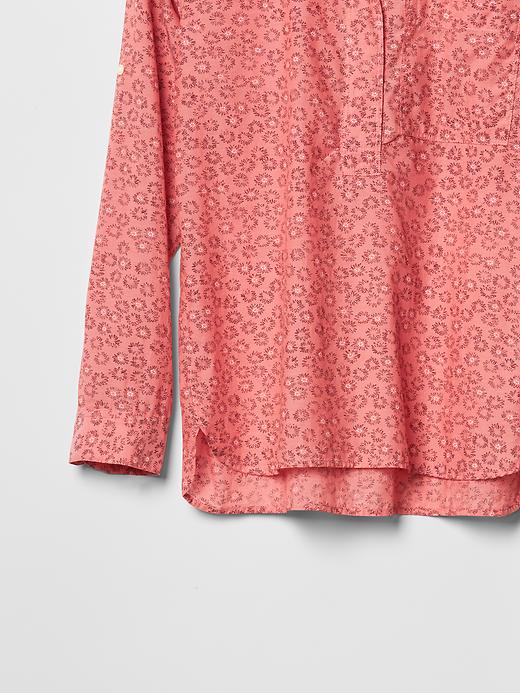 Image number 7 showing, Floral roll-sleeve popover