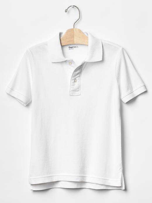 View large product image 1 of 1. Solid pique polo