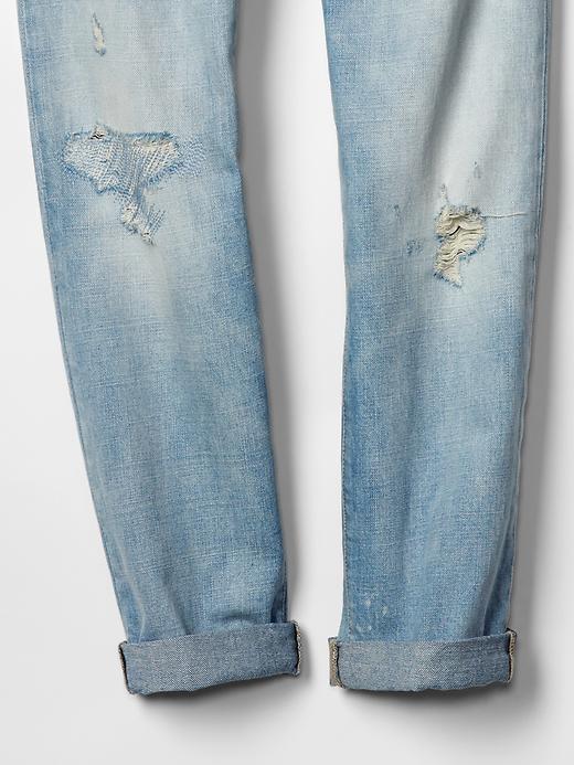 Image number 9 showing, 1969 destructed authentic boyfriend jeans
