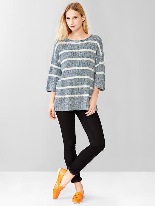 Image number 3 showing, Stripe oversized swing sweater