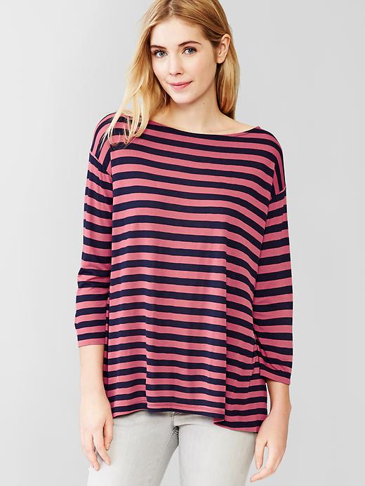 Image number 1 showing, Stripe fluid tunic