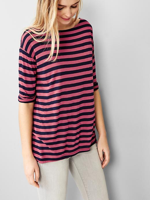 Image number 2 showing, Stripe fluid tunic