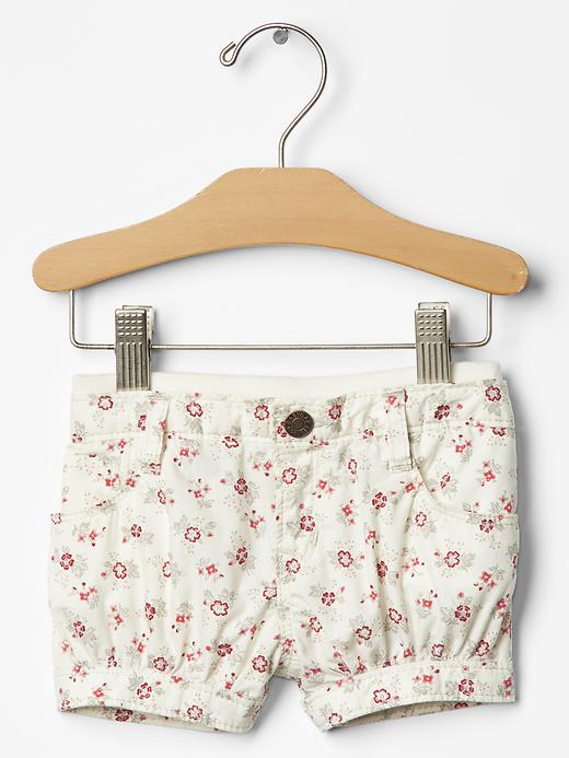 Image number 1 showing, Pull-on floral shorts