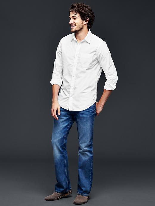 Image number 3 showing, Lived-in wash solid shirt