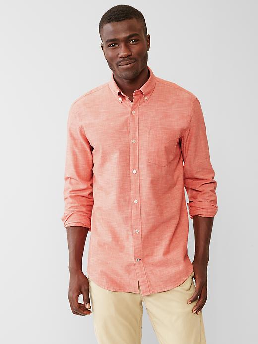 Image number 6 showing, Clean chambray shirt