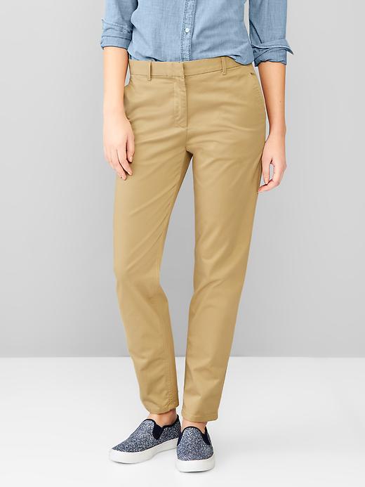 Image number 1 showing, Broken-in straight khakis