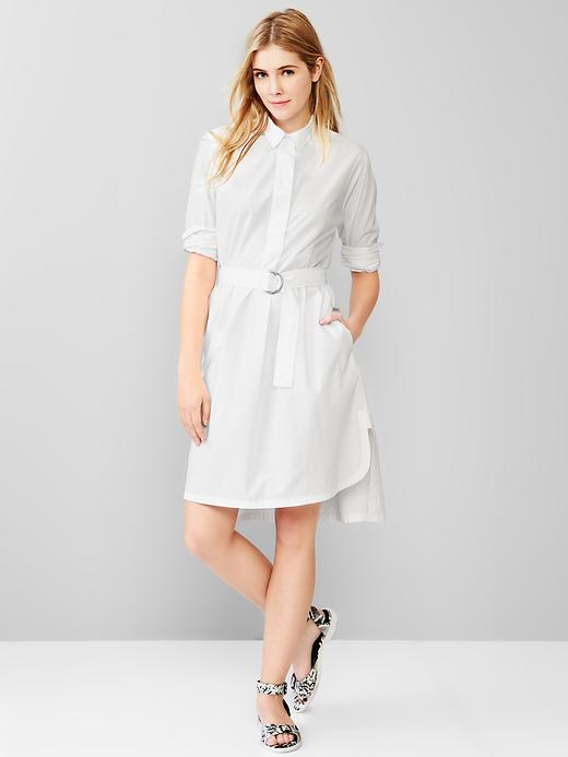 Image number 5 showing, Belted shirttail dress