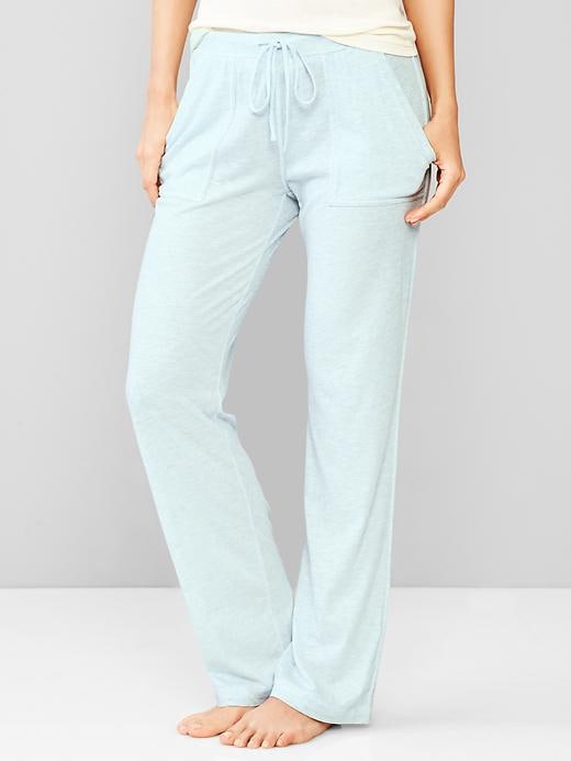 Image number 1 showing, Heathered jersey lounge pants