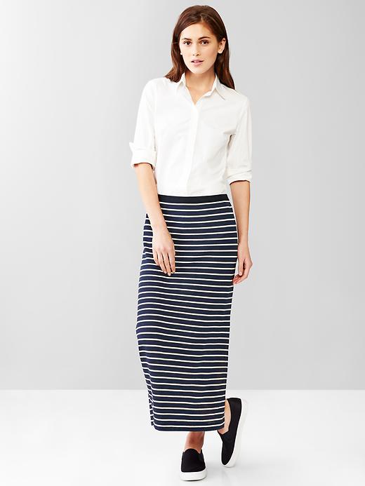 Image number 5 showing, Stripe slit maxi skirt