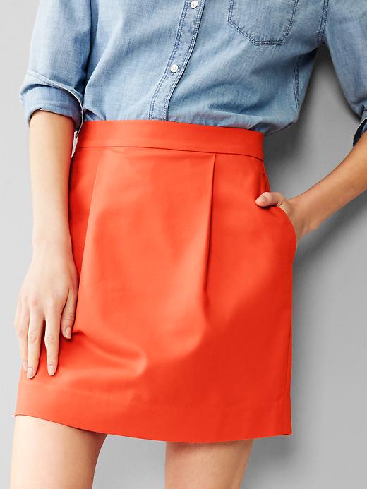 Image number 3 showing, Pleated mini skirt