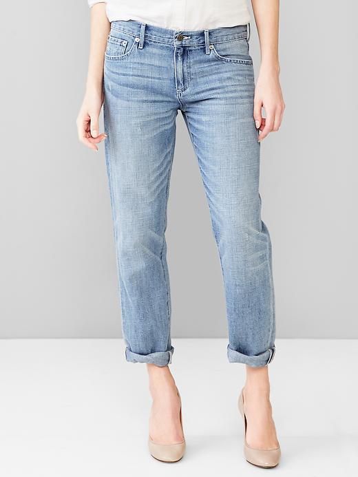 Image number 1 showing, 1969 sexy boyfriend linen jeans