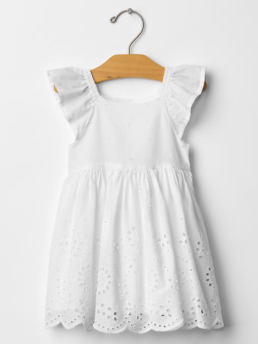 View large product image 1 of 1. Eyelet Flutter Dress