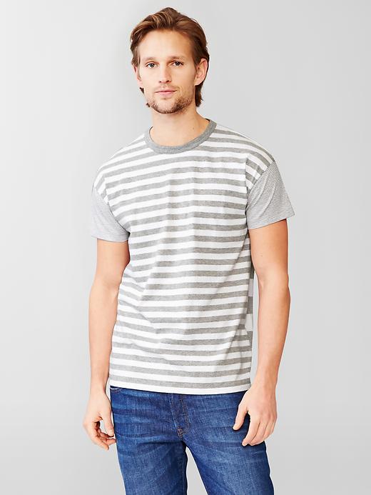 Image number 1 showing, Essential mixed stripe t-shirt