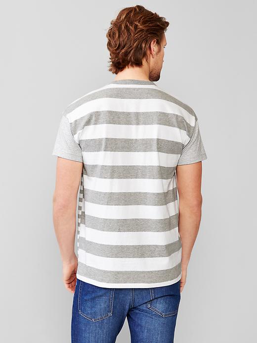 Image number 2 showing, Essential mixed stripe t-shirt