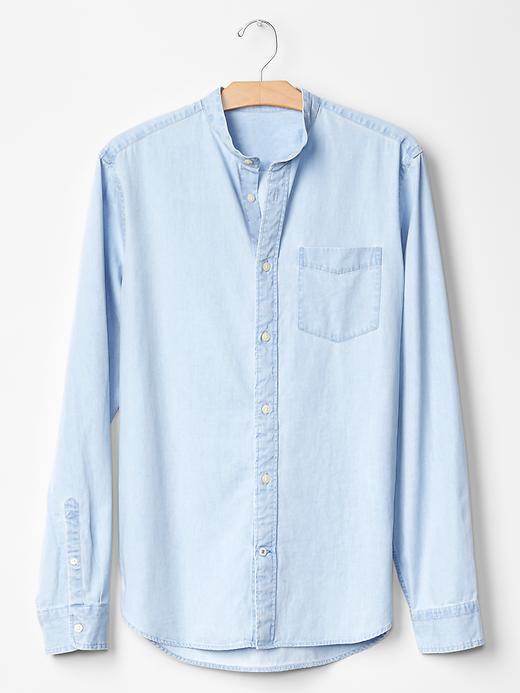 Image number 2 showing, Chambray banded shirt