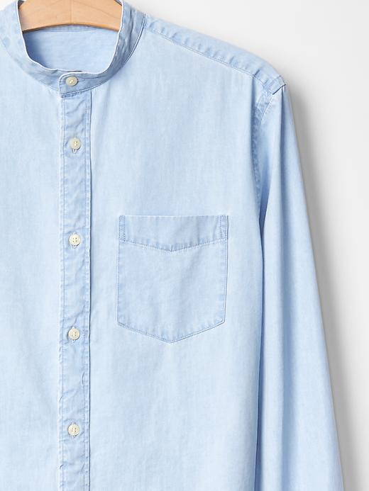 Image number 3 showing, Chambray banded shirt