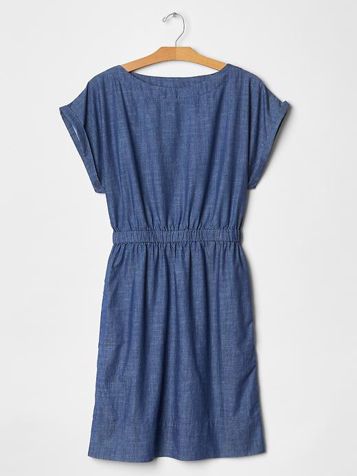 Image number 6 showing, Chambray boatneck dress