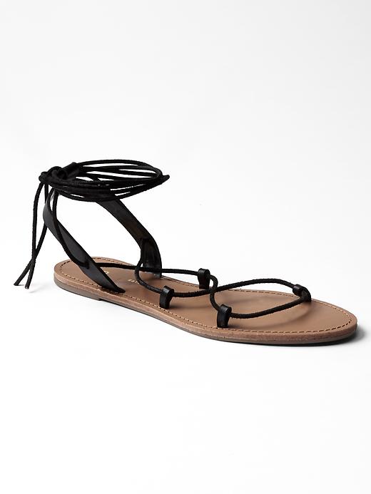 Image number 1 showing, Lace-up sandals