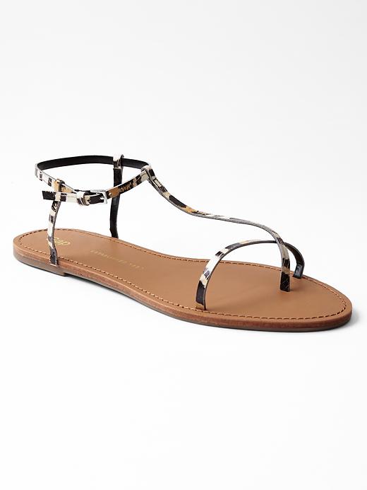 View large product image 1 of 1. Leather sandals