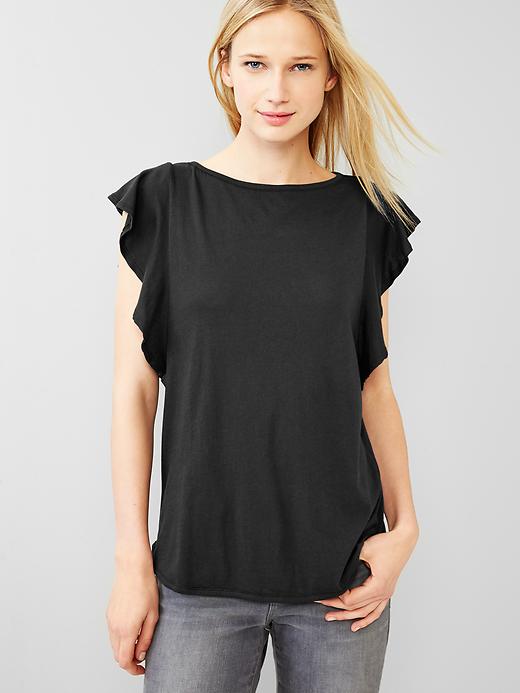 View large product image 1 of 1. Flutter-sleeve tee