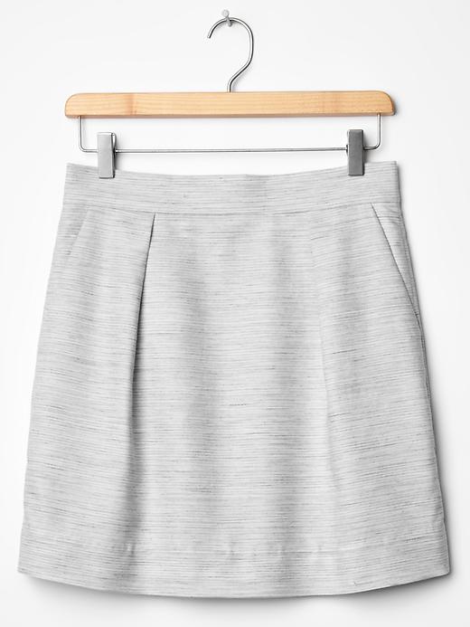 Image number 6 showing, Heathered pleated mini skirt