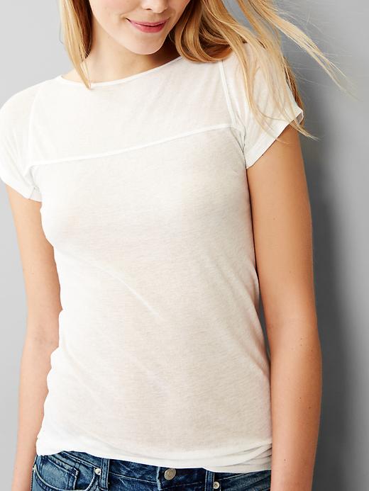 Image number 2 showing, Featherweight seamed tee
