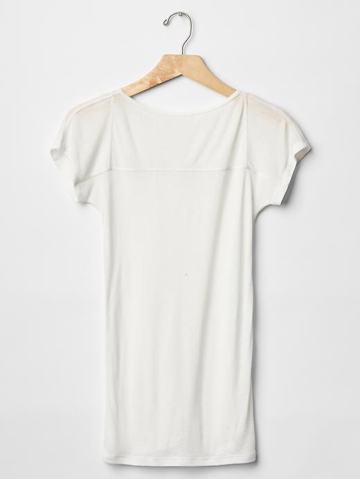 Image number 5 showing, Featherweight seamed tee