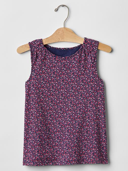 View large product image 1 of 1. Jersey tulip-back tank