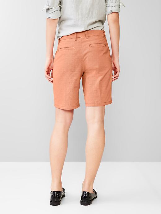 Image number 2 showing, Boyfriend roll-up oxford shorts