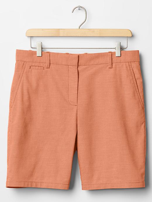 Image number 8 showing, Boyfriend roll-up oxford shorts