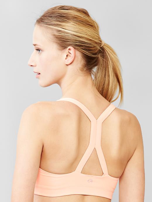 Image number 1 showing, Low impact kissing-back sports bra