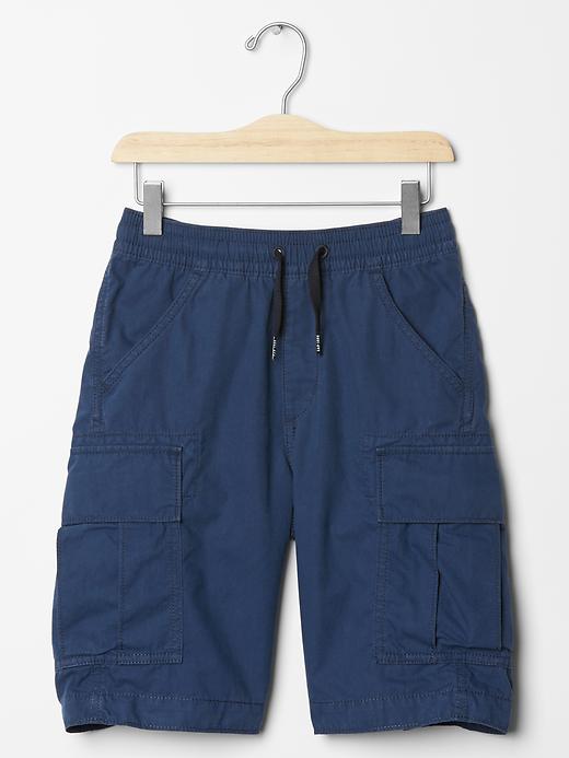 View large product image 1 of 1. Pull-on cargo shorts